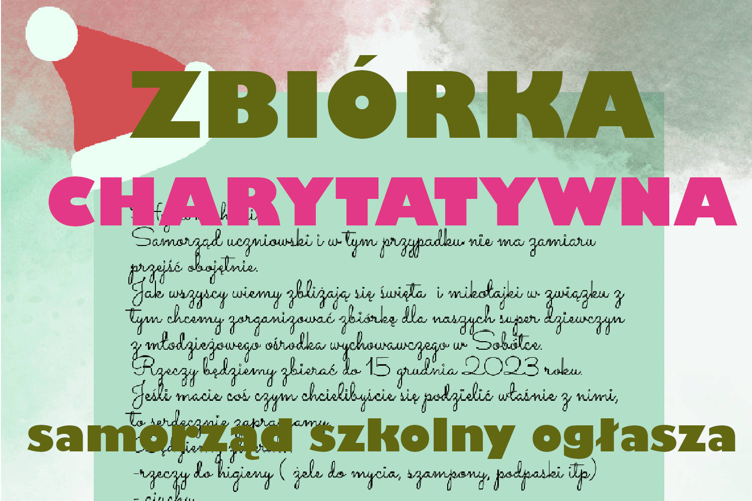 Zbiórka charytatywna dla naszych super dziewczyn