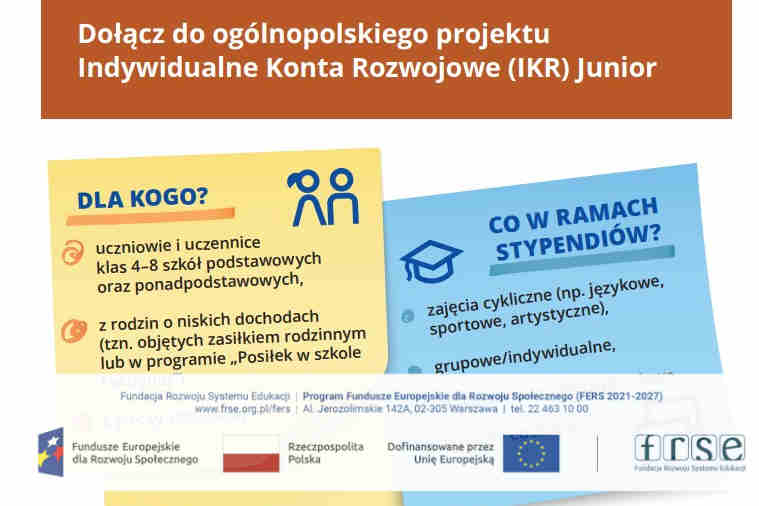 Indywidualne konta rozwojowe JUNIOR