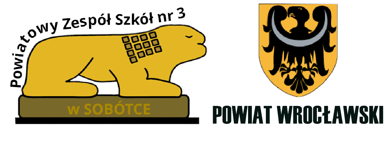 logotyp pzs3 w sobótce oraz powiat wrocławski